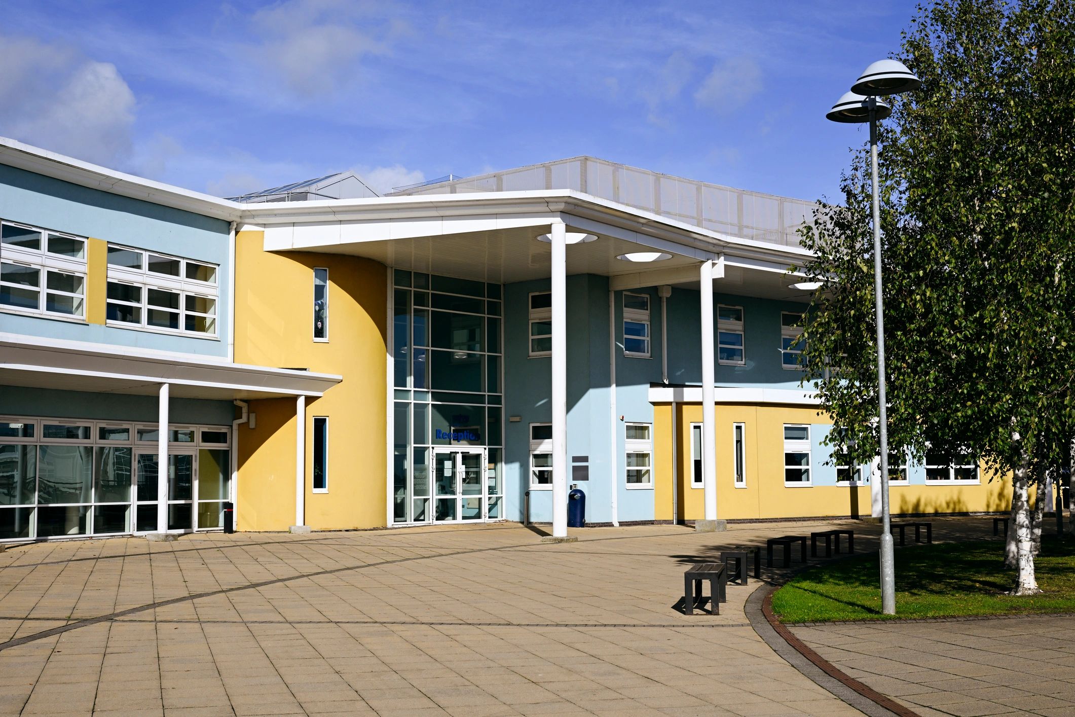 Modern building exterior representing real estate development